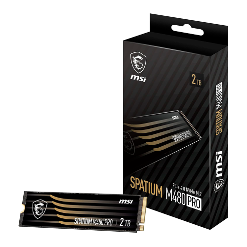 Unidad de Estado Sólido MSI SPATIUM M480 PRO NVMe, 2TB, PCI Express 4.0, M.2, SPATIUM M480 PRO /MAX. 1 X CLIENTE