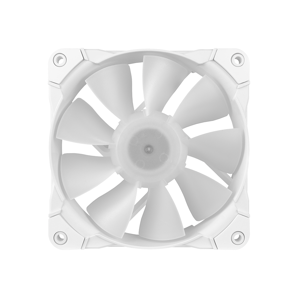 Kit de 3 ventiladores Munfrost SUNFLOWER, Compatible con Aura Sync., ARGB, Controlador incluido Aparte, MFB, Anti-Vibraciones, Blanco - Image 4