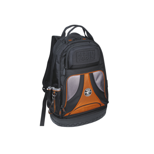 KLEIN TOOLS 554-21BP-14 Mochila para herramientas Tradesman Pro™ de 36,8 cm en color negro con 39 bolsillos (No incluye herramientas).