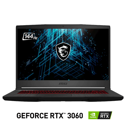 Laptop Gamer MSI GeForce RTX 3060 MAX Q GDDR6, INTEL CORE i5-10500H, 16GB RAM DDR4, 512GB PCIe NVMe, 15.6" FHD IPS-Level 144Hz, Windows 10 Home, GF65 THIN 10UE-213US