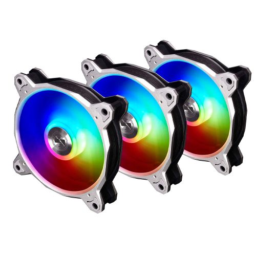 KIT de 3 Ventiladores para Gabinete - Lian Li Bora Digital Silver, 120mmx3