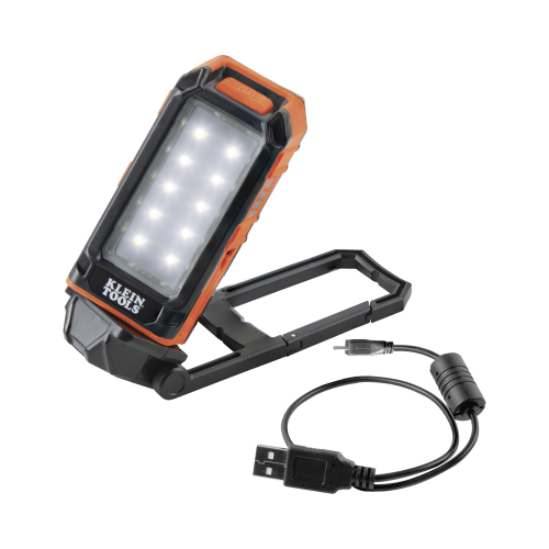 KLEIN TOOLS 56-403 Lámpara de LED para Trabajo Personal, Recargable y Magnética (53 x 130 x 42 mm). 2 Potencias a elegir. Puede Cargar Smartphone