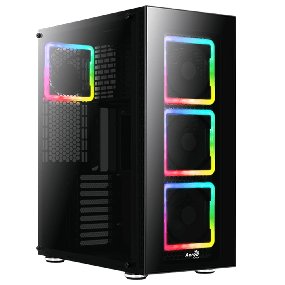 Gabinete Aerocool Tor Pro RGB, Negro, Cristal Templado, E-ATX, USB 3.0, HD Audio