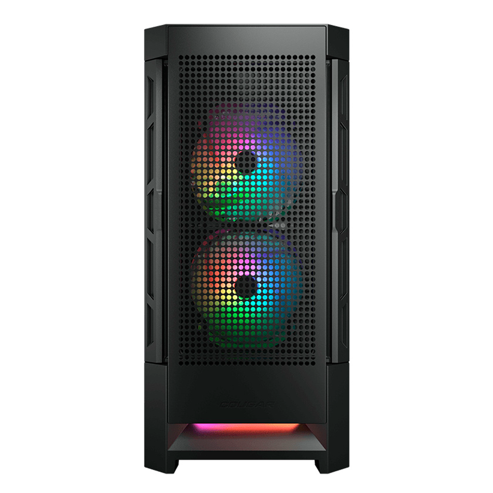 Gabinete Cougar Airface, RGB, Cristal Templado, Midi-Tower, Mini-ITX/Micro-ATX/ATX, USB 3.0/2.0, Sin Fuente, 3 Ventiladores ARGB Instalados, Negro, 385ZD10.0004 - Image 4