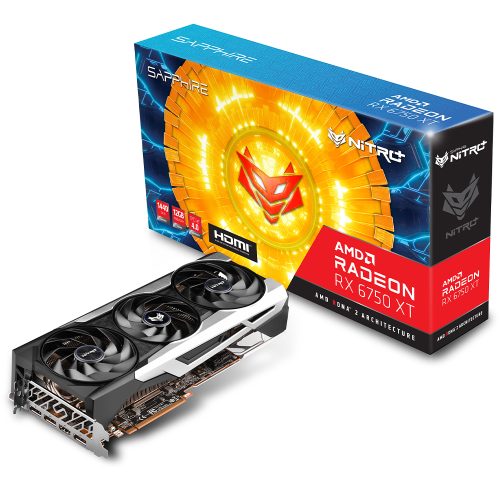 Tarjeta de video Radeon RX 6750 XT 12GB GDDR6, Sapphire Nitro +, HDMI, DP/ PCI-e 4.0, Nuevo Chip RDNA 2, 11318-01-20G, 1 AÑO DE GARANTIA NACIONAL