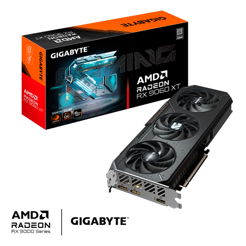 Tarjeta de Video GIGABYTE RX 9060 XT GAMING OC, 8GB GDDR6, 128-bit, DisplayPort, HDMI, GV-R9060XTGAMING OC-8GD