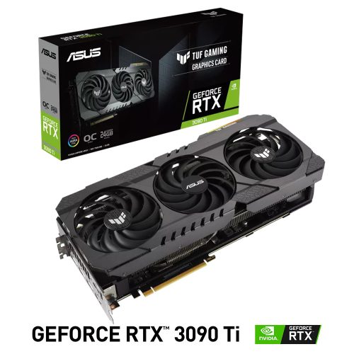 Tarjeta de Video Nvidia GeForce RTX 3090 TI 24GB, ASUS TUF GAMING OC, TUF-RTX3090TI-O24G-GAMING, 1 AÑO DE GARANTIA NACIONAL
