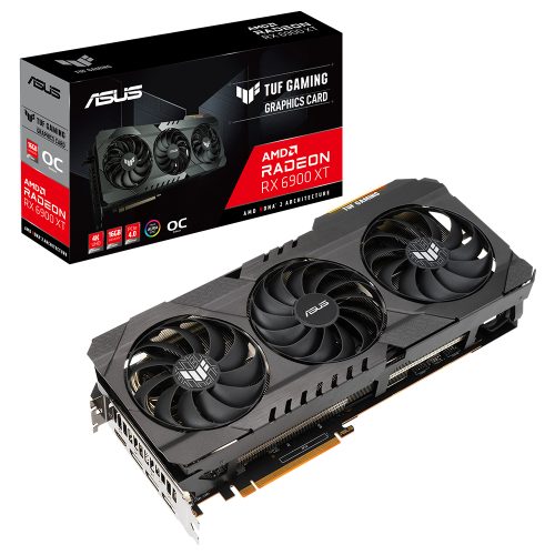 Tarjeta de video Radeon RX 6900 XT 16GB GDDR6, Asus TUF GAMING OC, HDMI, DP, PCI-e 4.0, Nuevo Chip RDNA 2, TUF-RX6900XT-O16G-GAMING, 3 AÑOS DE GARANTIA NACIONAL
