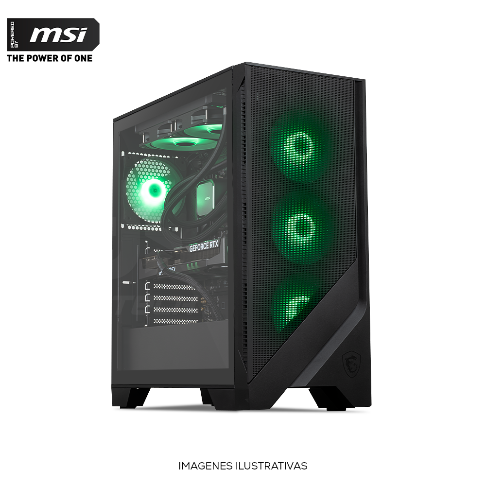 Computadora PRIDE MSI COBRA ELITE, NVIDIA GeForce RTX 5060Ti 8GB, AMD Ryzen 5 9600X, 32GB RAM DDR5, 1TB SSD, 750W 80+ BRONZE, INCLUYE WIFI Y BT - Image 2