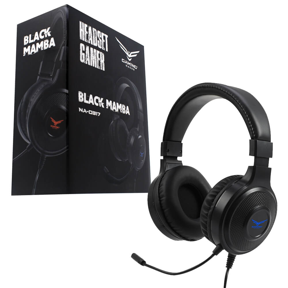 Diadema Gamer Naceb NA-0317 Audio Estereo, Microfono, Jack 3.5mm x2 + USB
