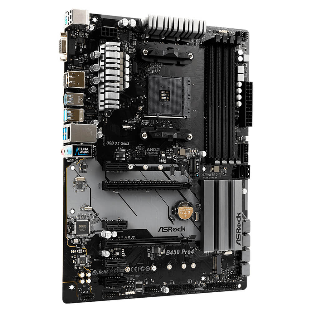 Tarjeta Madre Asrock B450 PRO4, ATX, DDR4, Socket AM4 - Image 4