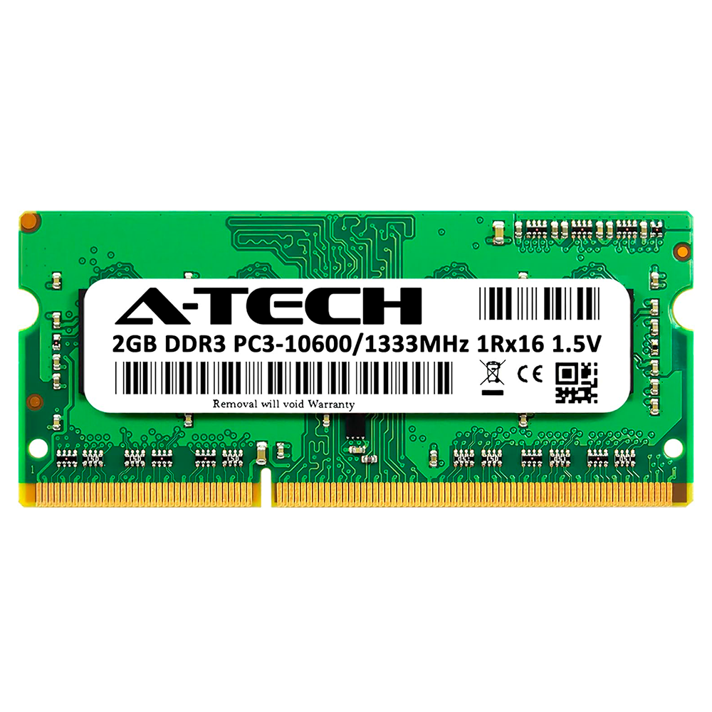 Memoria RAM Kingston DDR3, 1333MHz, 2GB, CL9, Non-ECC, SO-DIMM, Single Rank x16, KVR13S9S6/2 /MAX. 1 X CLIENTE