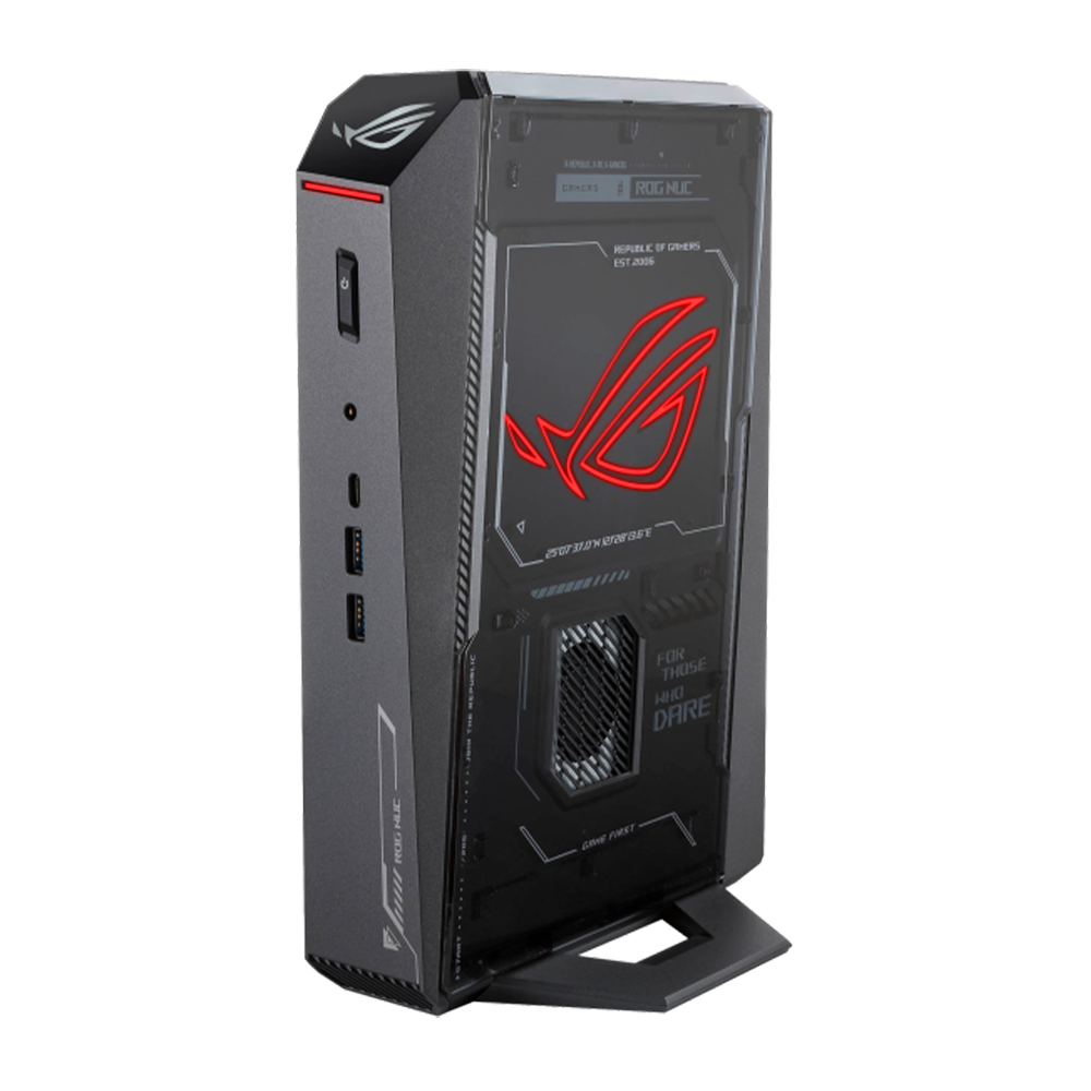 Mini PC ROG NUC, Intel Core Ultra 9 275HX, Gráficos Discretos NVIDIA GeForce RTX GPU para portátiles NVIDIA® GeForce RTX™ 5070 Ti, 32GB DDR5 RAM, 2TB PCIe G4x4 NVMe SSD, Win 11, Soporte Vertical, 199291006300 ASUS