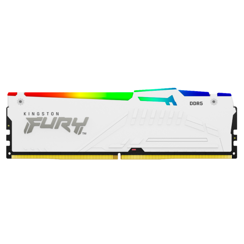 Memoria RAM Kingston Fury Beast, DDR5, 6000MHz, 32GB, CL30, XMP/EXPO, Blanco, KF560C30BWEA-32 /MAX. 1 X CLIENTE