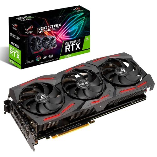 Tarjeta de Video Nvidia GeForce RTX 2060, 6GB GDDR6, ASUS ROG-STRIX-RTX2060-6G-EVO-V2-GAMING, 3 AÑOS DE GARANTIA NACIONAL