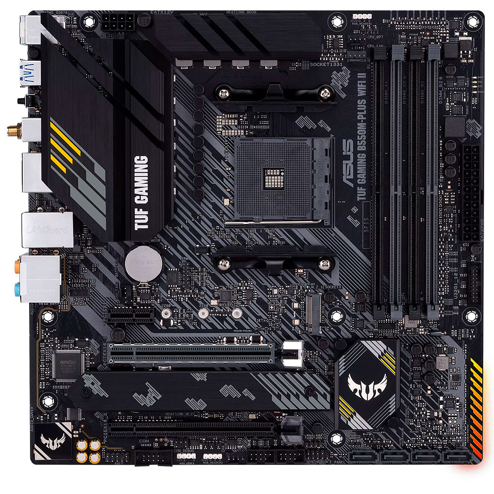 Tarjeta Madre Asus TUF GAMING B550M-PLUS WIFI II, AM4, AMD RYZEN 3000 SERIES, Micro ATX - Image 2