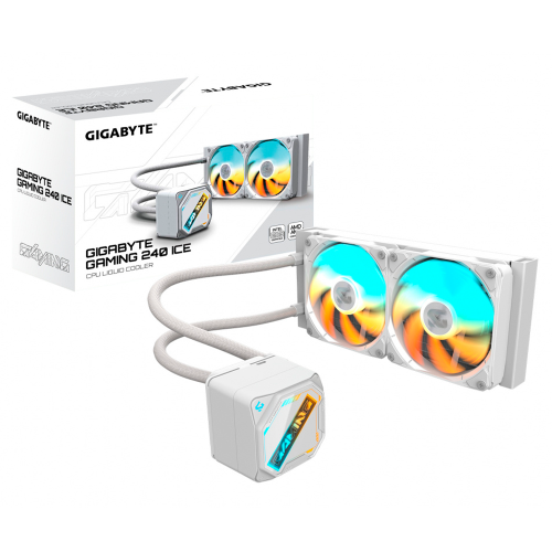 Enfriamiento Líquido Gigabyte GAMING 240, 240mm, 2x120mm, Hasta 2200RPM, Blanco, GP-GIGABYTE GME 240I