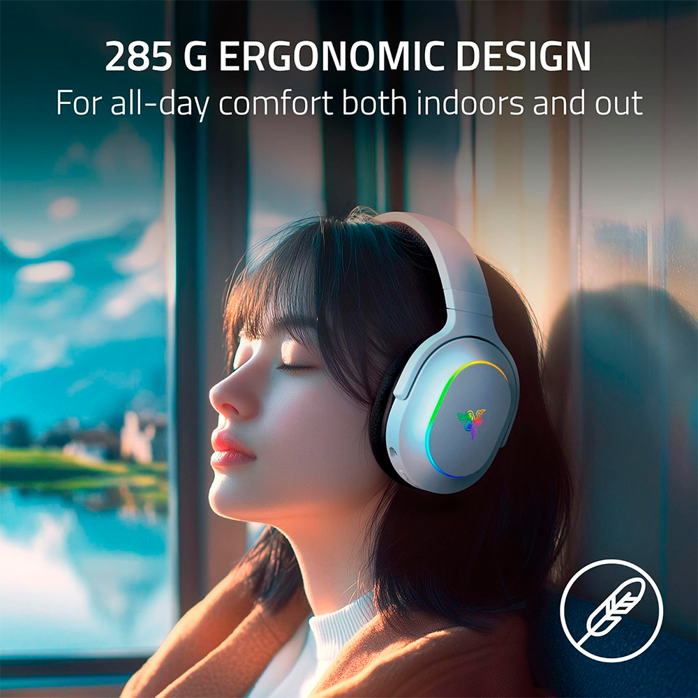 Diadema Gamer Razer Barracuda X Chroma, Inalámbricos, Multiplataforma, Con 6 Zonas Chroma RGB/ SmartSwitch Hyperspeed & Bluetooth, Controlador de 40 mm, Negro, RZ04-05220100-R3U1 - Image 3