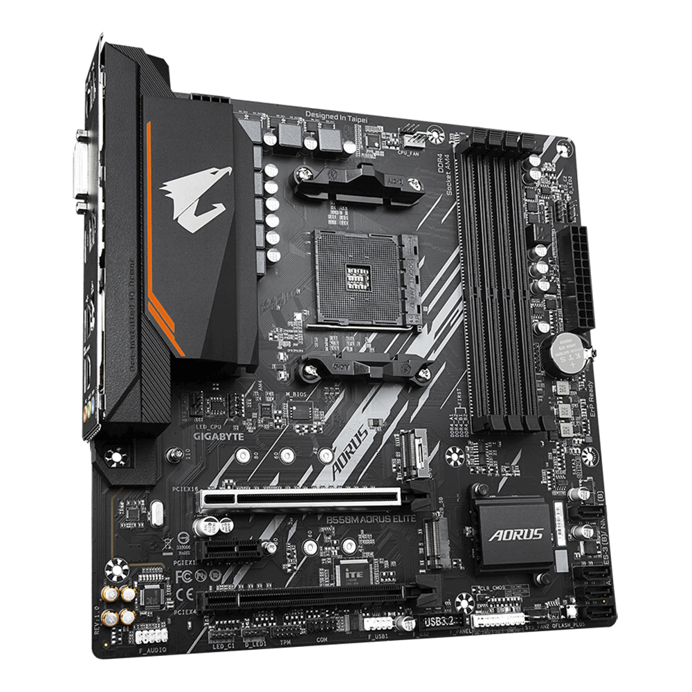 Tarjeta Madre Gigabyte B550M AORUS ELITE, AM4, AMD RYZEN 3000 SERIES, Micro-ATX/ - Image 3