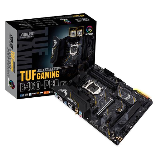 Tarjeta Madre Asus TUF B460-PRO (WI-FI) Socket LGA1200 Intel B460 ATX, DDR4, Intel Core 10th Generación