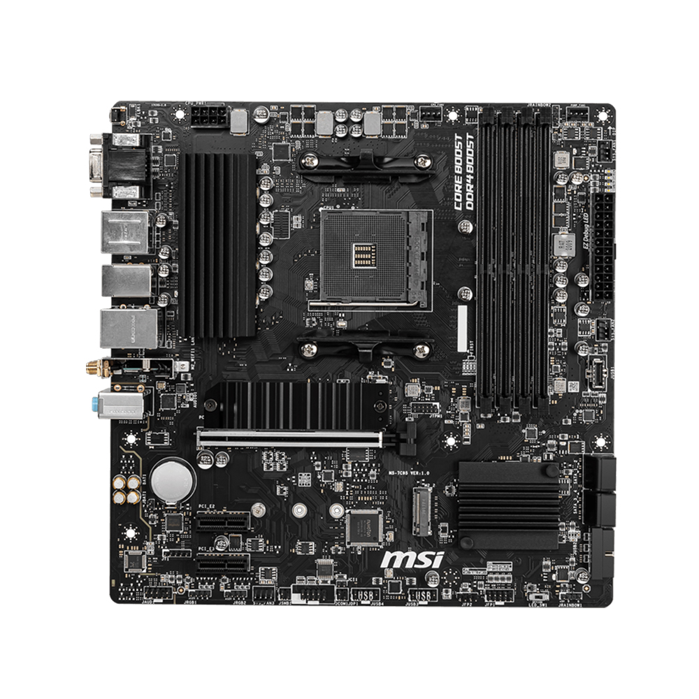 Tarjeta Madre MSI B550M PRO-VDH WIFI, AM4, AMD RYZEN 3000 SERIES, Micro-ATX/ NAVIDAD - Image 2