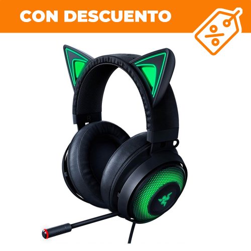 Diadema Gamer Razer Kraken Kitty Black Edition, RGB Razer Chroma, 7.1Canales THX Certified, RZ04-02980100-R3M1