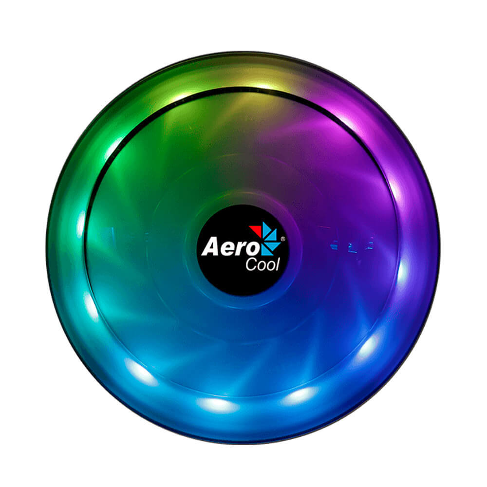 Disipador de calor Aerocool CORE PLUS RGB, Compatible con intel 115X, Aura Sync, RGB Fusion, Ventilador de 120mm - Image 2