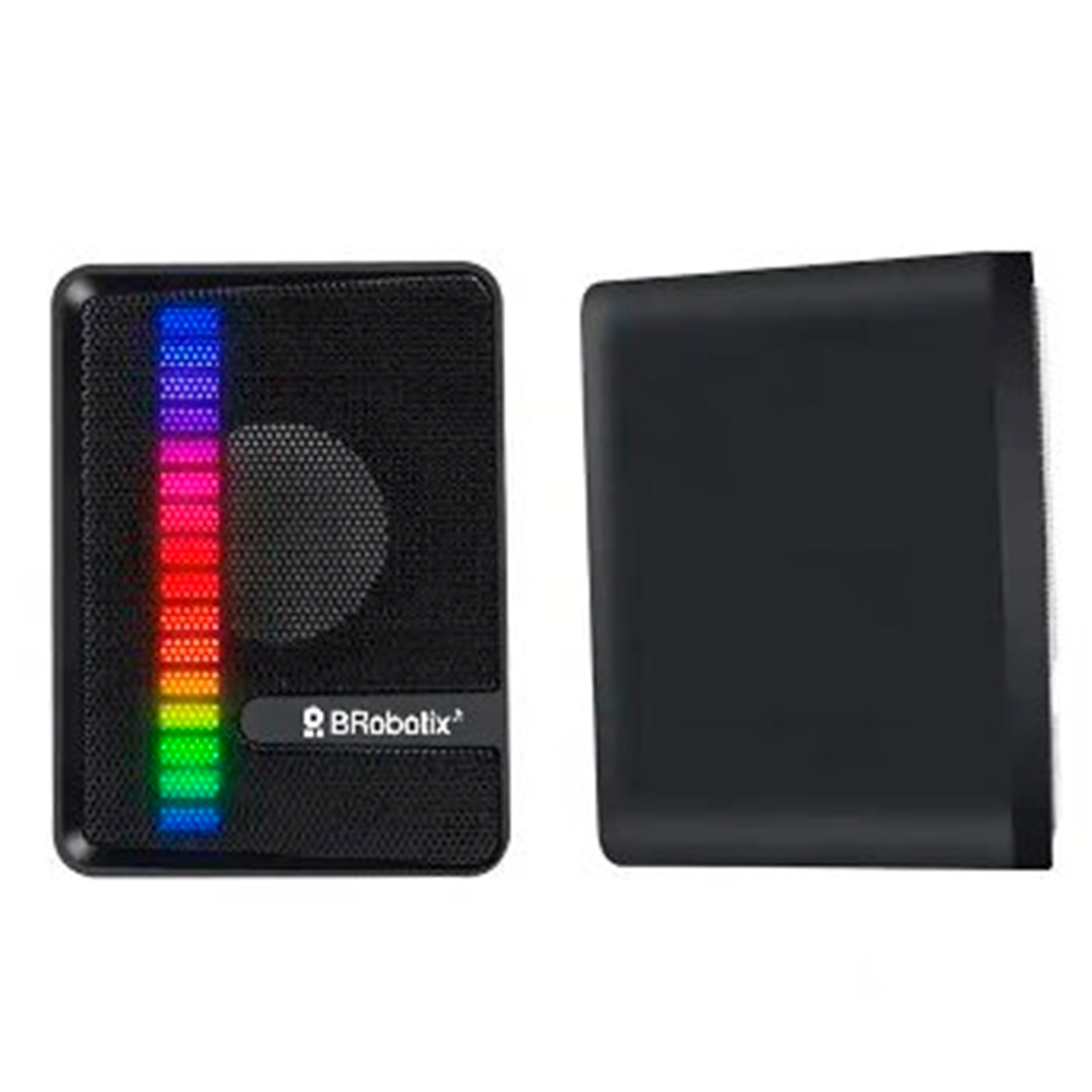 Bocinas Multimedia BRobotix RGB 963920, Alámbrico, 2.0 Canales, USB/3.5mm, Negro, 963920 - Image 3