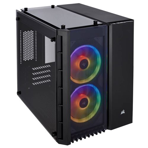 Gabinete Corsair Crystal 280X RGB, Cristal Templado, USB 3.0, Audio HD, Negro, mATX, CC-9011135-WW
