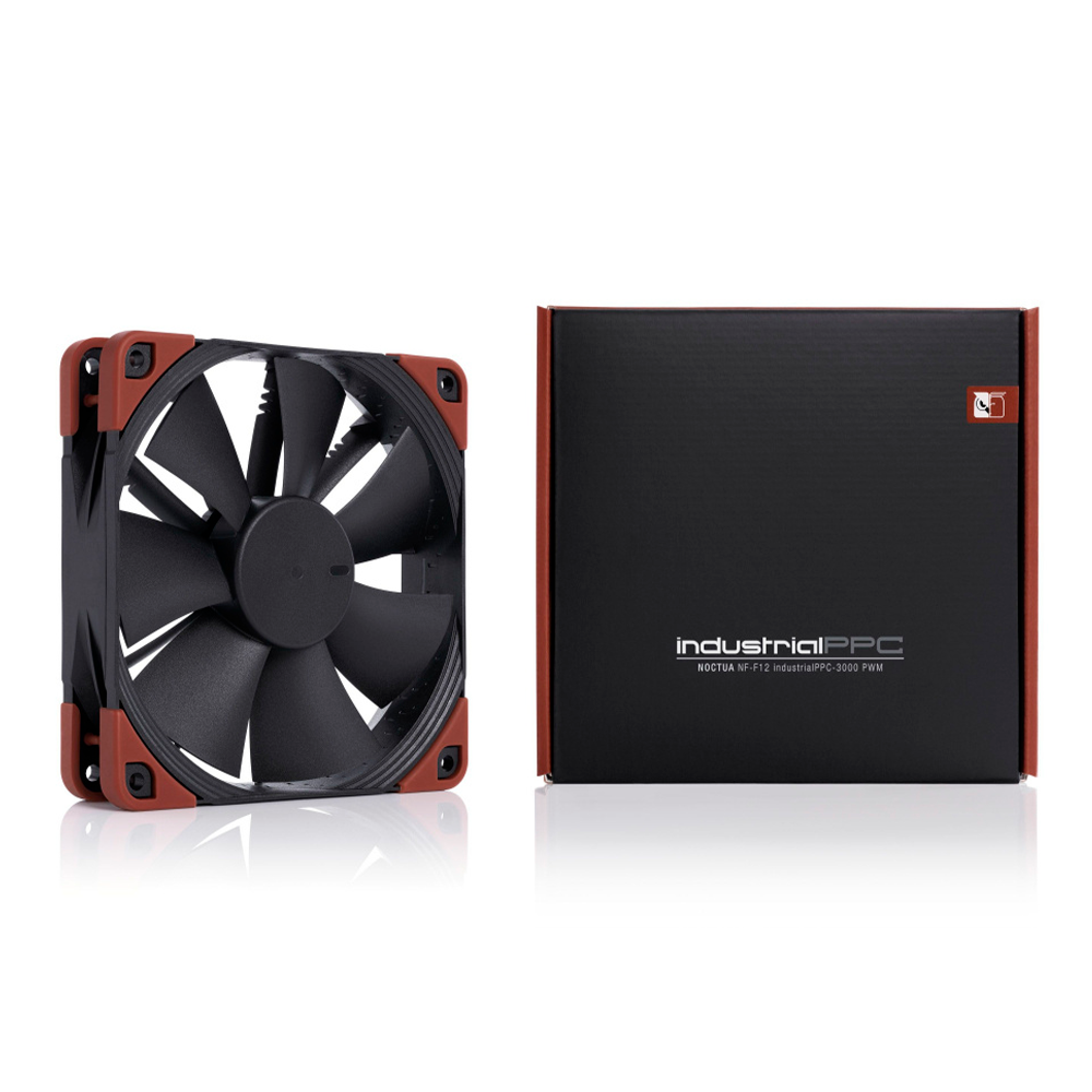 Ventilador Noctua NF-F12 IndustrialPPC, 120mm, 3000RPM, Negro/Café, NF-F12 INDUSTRIALPPC-3000 PWM - Image 5