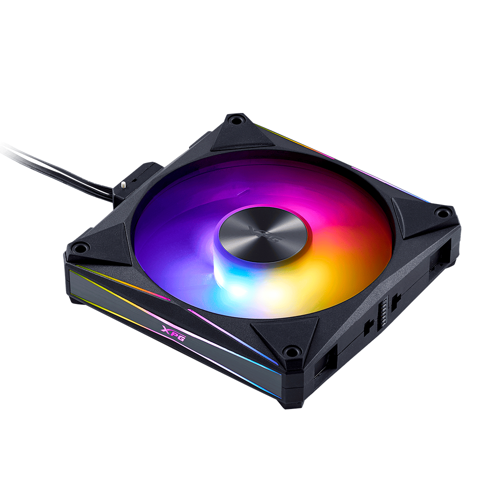 Kit de 4 Ventiladores Magneticos XPG Hurricane Mag RGB, 120mm, RGB, Negro, HURRICANEMAG120ARGBPWM4C-BKCWW - Image 3
