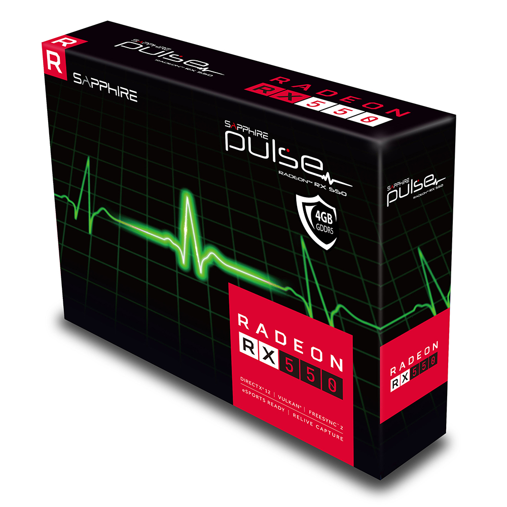 Tarjeta de video Radeon RX 550 4GB GDDR5, Sapphire Pulse 1FAN, HDMI, DP, DVI, 11268-01-20G, 1 AÑO DE GARANTIA NACIONAL - Image 6