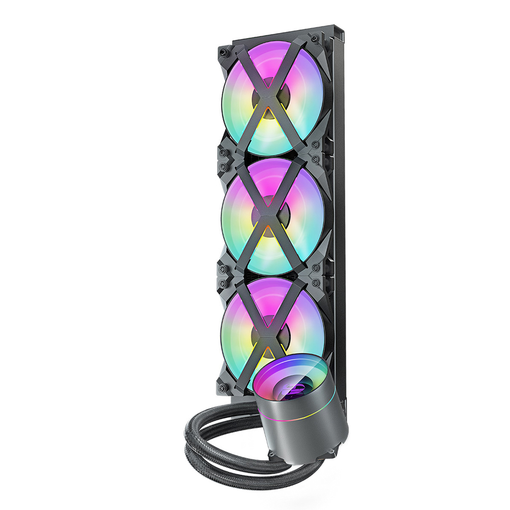 Sistema de Enfriamiento Liquido AIO Deepcool Castle 360EX RGB - 120mm X3 Intel y Amd (Listo para LGA1200 y TRX4) Aura Sync, RGB Fusión etc., DP-GS-H12-CSL360EX-RGB - Image 4