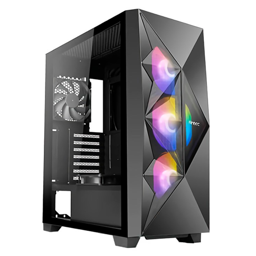Gabinete Antec DF800 Flux, Con Ventana Lateral, Midi-Tower, ATX/Mini-ITX/Micro-ATX, USB 3.0, Sin Fuente, 5 Ventiladores Instalados, Negro, DF800 FLUX