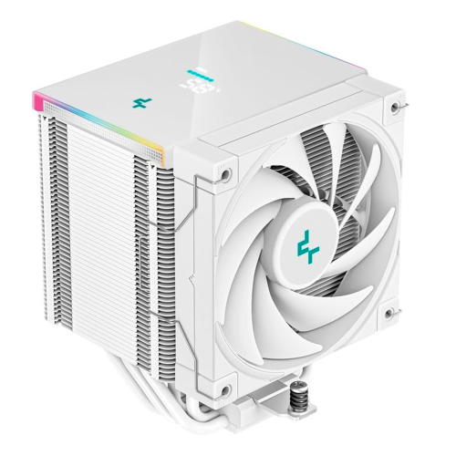 Disipador CPU DeepCool AK500, 120mm, 500-1550RPM, Pantalla de Estado de CPU en Tiempo Real, Blanco, R-AK500-WHADMN-G