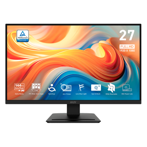 Monitor MSI PRO MP273L E14, LCD, 27", 1920x1080 Full HD, FreeSync, 144Hz, HDMI, Negro, PRO MP273L E14
