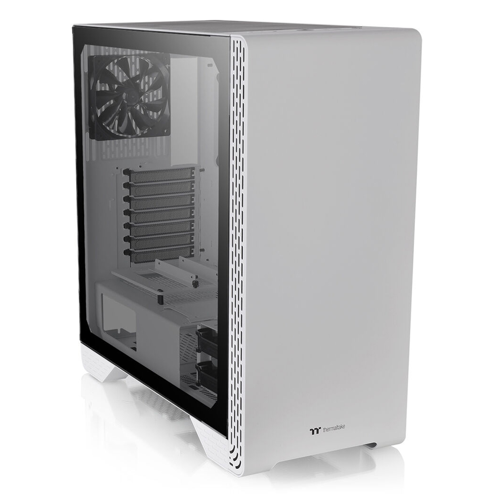 Gabinete Thermaltake S300 TG Snow, Cristal Templado, ATX, USB 3.0, CA-1P5-00M6WN-00, Incluye 1 FAN 120mm negro