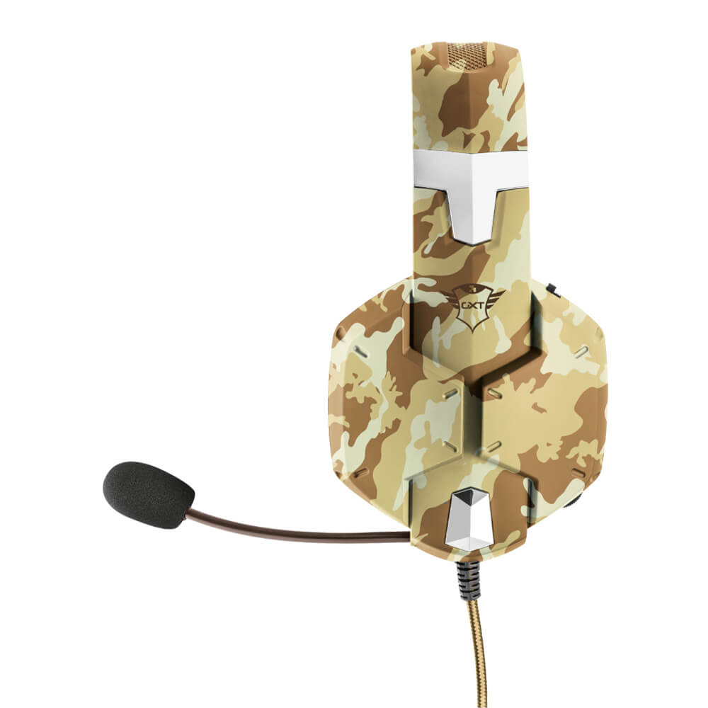Diadema Gamer Trust GXT 322D CARRUS DESERT CAMO/ PC, Consola, 22125 / - Image 4