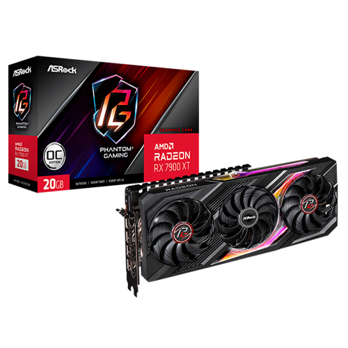 Tarjeta de Video ASRock AMD Radeon RX 7900 XT Phantom Gaming 20GB OC, 20GB, 320-bit GDDR6, PCI Express 4.0, RX7900XT PG 20GO