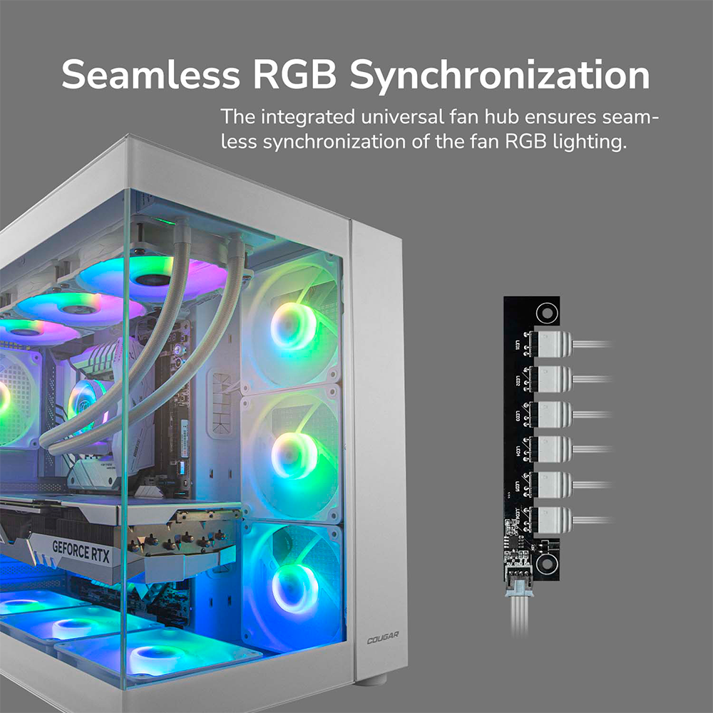 Gabinete Cougar FV150 RGB, Mid-Tower, ATX/Micro-ATX/Mini-ITX, Sin Fuente, 4 Ventiladores Instalados, USB 2.0/3.0, Rosa, 385KA10.0005 - Image 11