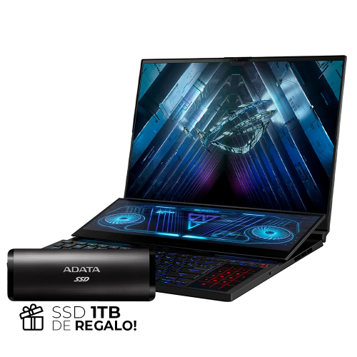 Laptop Gamer Asus ROG Zephyrus Duo 16, 16”, 165Hz, IPS tipo WUXGA 16:10, NVIDIA GeForce RTX 3060, AMD Ryzen 7 6800H, 16GB DDR5, 1TB SSD, Windows 11, GX650RM-ES74