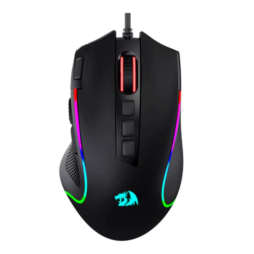 Mouse Gamer Redragon Predator M612 RGB, Alámbrico, Negro, 5 modos de Retroiluminación, M612-RGB/ NAVIDAD