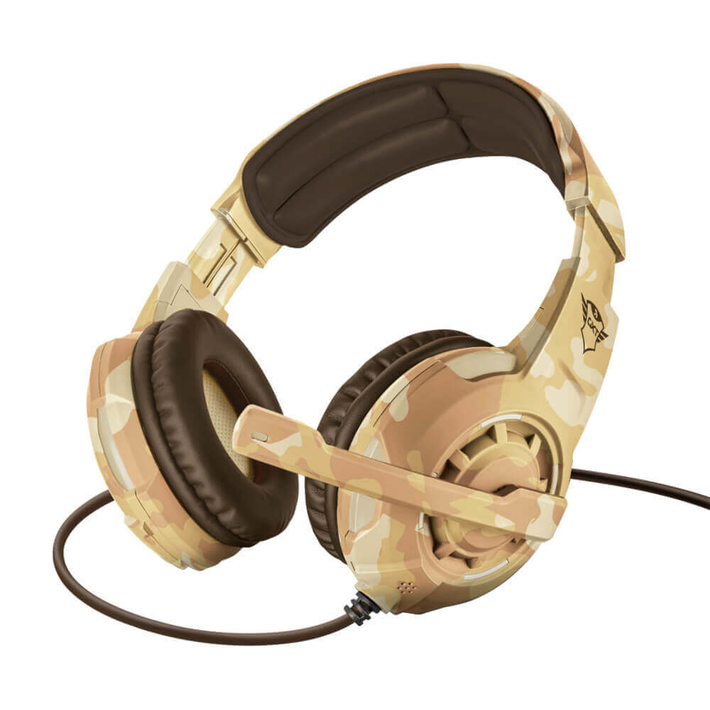Diadema Gamer Trust GXT 310D RADIUS DESERT CAMO/ PC, Consola, 22208-02