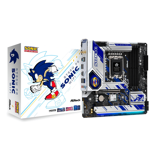 Tarjeta Madre Asrock B760M PG SONIC WIFI, Intel B760, 1700, Micro ATX, 4 DDR5, HDMI, DP, eDP, Wi-Fi 6E, 2.5G LAN, PCIe5, 3x M.2, RGB, / B760M PG SONIC WIFI