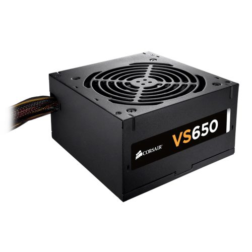 Fuente de poder Corsair VS650, 80 Plus, 650W, CP-9020172-WW/RF, Recertificada