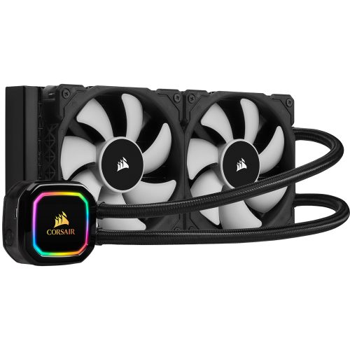 Sistema de Enfriamiento Liquido AIO Corsair iCUE H100i RGB PRO XT (Recertificado), 120mm x 2 (240mm), Intel y Amd, CW-9060043-WW/RF
