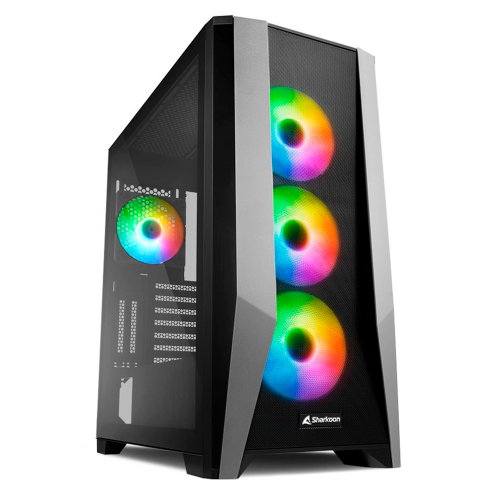 Gabinete Sharkoon TG7M RGB, EATX,ATX/Micro-ATX/Mini-ITX, Cristal Templado, USB 3.2, 4 Ventiladores Instalados, TG7M RGB