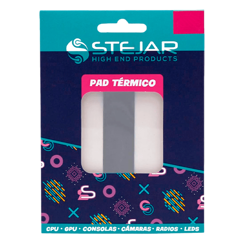Thermal Pad Stejar 120x20x0.5mm, Extreme, Alto Rendimiento, Compatible CPU, GPU, Consolas, Cámaras y Leds, ENST005