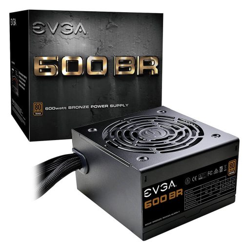 Fuente de poder 600W Certificacion 80+ Bronze EVGA 600BR 100-BR-0600-K1