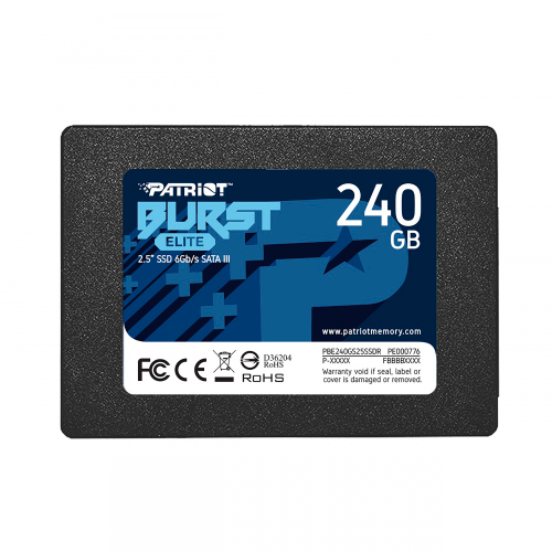 SSD Patriot Burst Elite, 240GB, SATA III, 2.5, 7mm, PBE240GS25SSDR /MAX. 1 X CLIENTE